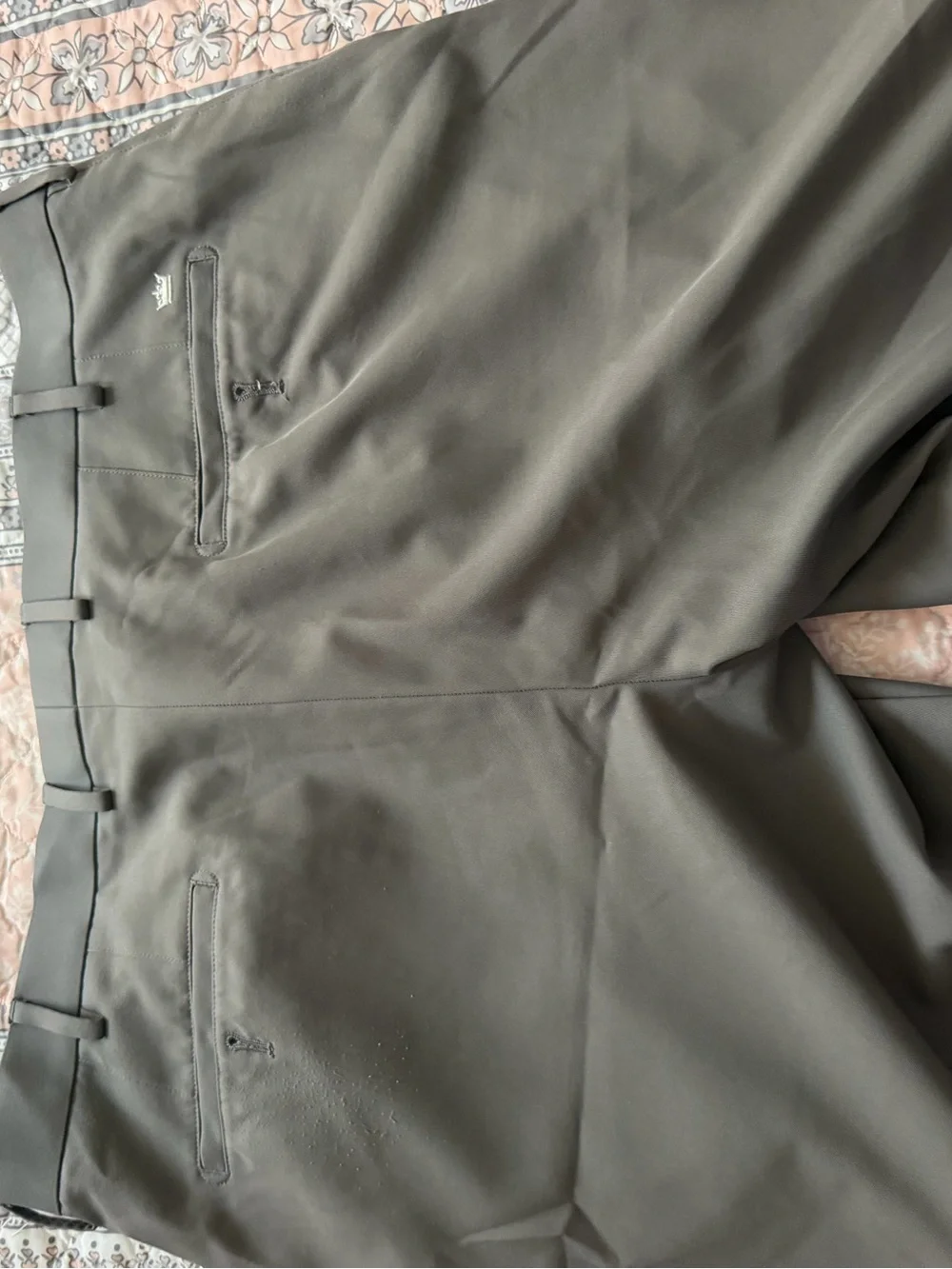 Peter Millar Crown Sport Gray Olive Waistband Pants